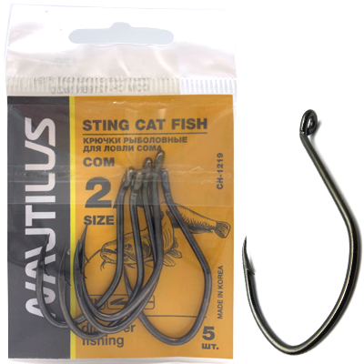 Крюк Nautilus Sting Cat Fish №2/0 Крюк Nautilus Sting Cat Fish №2/0