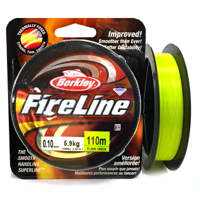 Плетёный шнур BERKLEY FireLine Flame Green 0.10мм 110м
