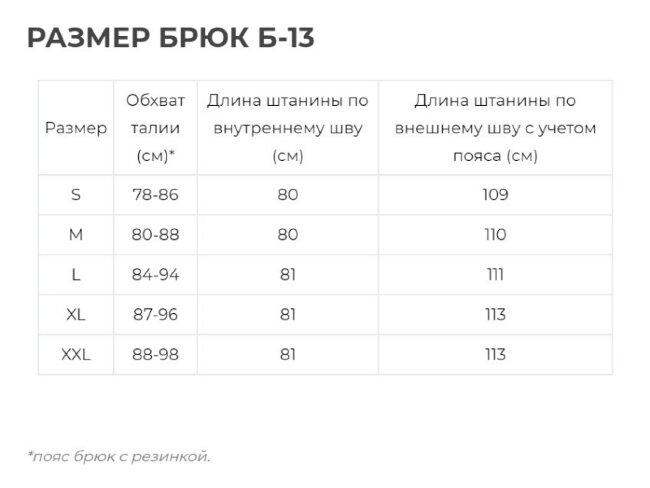 Брюки Aquatic Б-13 Extra Light Брюки Aquatic Б-13 Extra Light