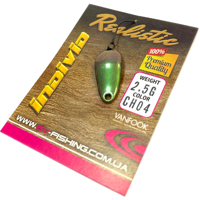 Блесна SV FISHING Individ 2.5гр цвет CH04 Блесна SV FISHING Individ 2.5гр цвет CH04