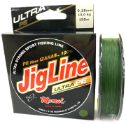 Плетёный шнур MOMOI JigLine Ultra PE Green 0.18мм 150м