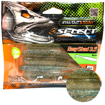 Силиконовая приманка SELECT Easy Shad 3.5" цвет 213