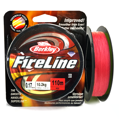 Плетёный шнур BERKLEY FireLine Red 0.17мм 110м