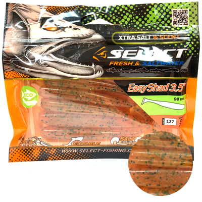 Силиконовая приманка SELECT Easy Shad 3.5" цвет 127