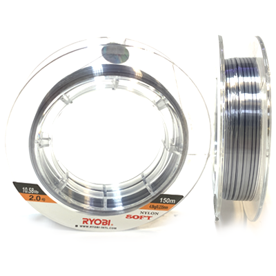Леска RYOBI Nitlon Soft Nylon 0.235мм 150м grey