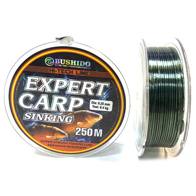 Леска BUSHIDO Expert Carp 0.25мм 250м Леска BUSHIDO Expert Carp 0.25мм 250м