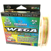 Плетёный шнур KOSADAKA WEGA Braid Multi-Color 0.18мм 130м