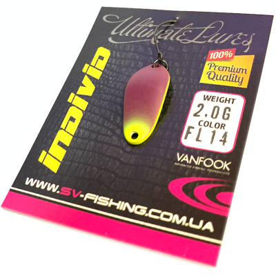 Блесна SV FISHING Individ 2.0гр цвет FL14 Блесна SV FISHING Individ 2.0гр цвет FL14
