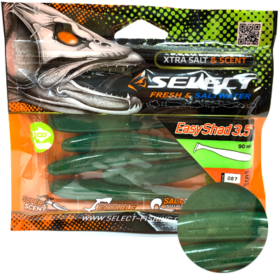 Силиконовая приманка SELECT Easy Shad 3.5" цвет 087