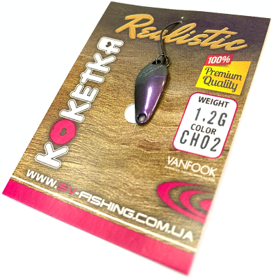 Блесна SV FISHING Koketka 1.2гр цвет CH02 Блесна SV FISHING Koketka 1.2гр цвет CH02
