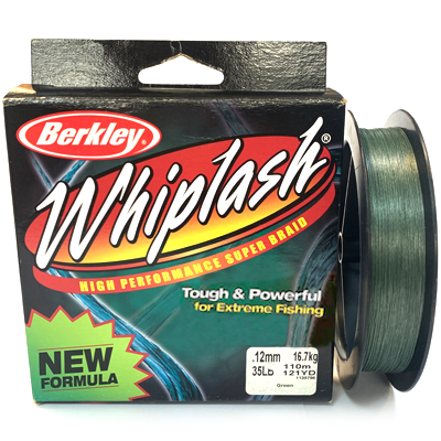 Плетёный шнур BERKLEY Whiplash Braid Green 0.12мм 110м