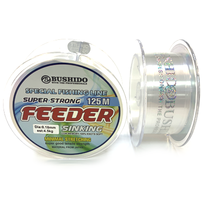 Леска BUSHIDO Feeder 0.18мм 125м Леска BUSHIDO Feeder 0.18мм 125м