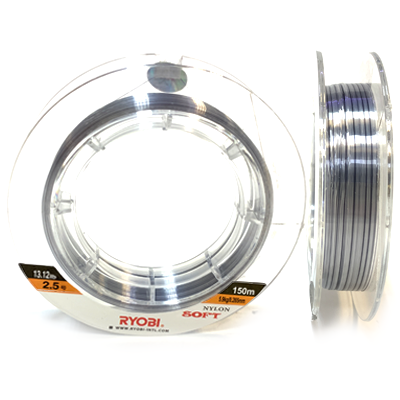 Леска RYOBI Nitlon Soft Nylon 0.265мм 150м grey Леска RYOBI Nitlon Soft Nylon 0.265мм 150м grey