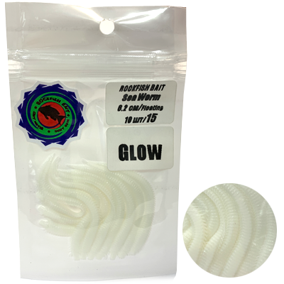 Силиконовая приманка Rockfish Bait Sea Worm 6.2cm/15 Glow Силиконовая приманка Rockfish Bait Sea Worm 6.2cm/15 Glow