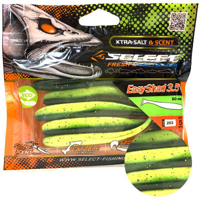 Силиконовая приманка SELECT Easy Shad 3.5" цвет 203