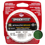 Плетёный шнур Spiderwire Stealth-Braid Moss Green 0.12мм 137м