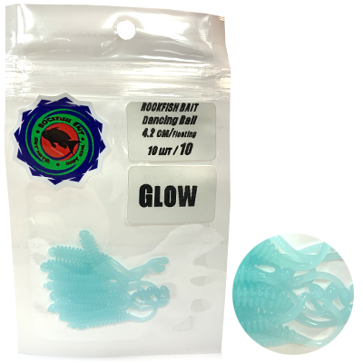 Силиконовая приманка Rockfish Bait Dancing Ball 4.2cm/10PAL Glow Силиконовая приманка Rockfish Bait Dancing Ball 4.2cm/10PAL Glow