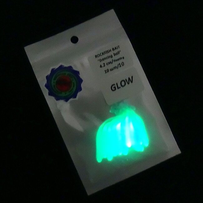 Силиконовая приманка Rockfish Bait Dancing Ball 4.2cm/10PAL Glow Силиконовая приманка Rockfish Bait Dancing Ball 4.2cm/10PAL Glow