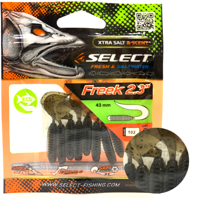 Силиконовая приманка SELECT Freek 2.3" цвет 102