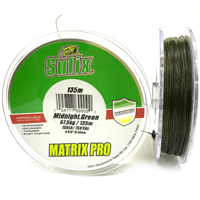 Плетёный шнур SUFIX MATRIX PRO Midnight Green 0.50мм 135м Плетёный шнур SUFIX MATRIX PRO Midnight Green 0.50мм 135м