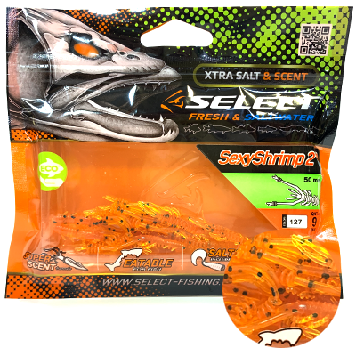 Силиконовая приманка SELECT Sexy Shrimp 2" цвет 127