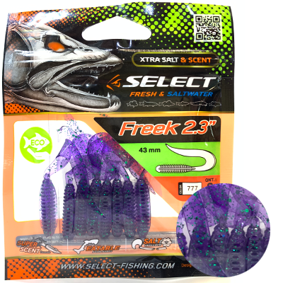 Силиконовая приманка SELECT Freek 2.3" цвет 777