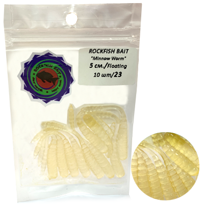 Силиконовая приманка Rockfish Bait Minnow Worm 5cm/23
