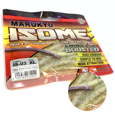 Силиконовая приманка MARUKYU Isome IS-03/XL/White Силиконовая приманка MARUKYU Isome IS-03/XL/White