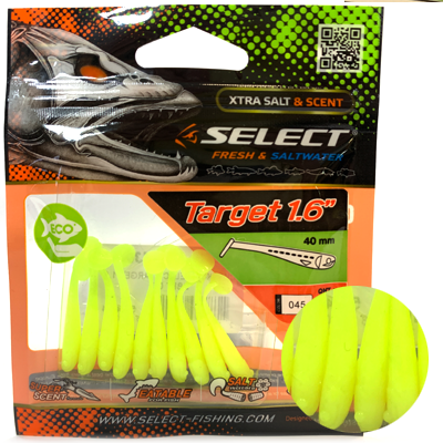 Силиконовая приманка SELECT Target 1.6" цвет 045