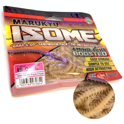 Силиконовая приманка MARUKYU Isome IS-01/L/Natural Pink