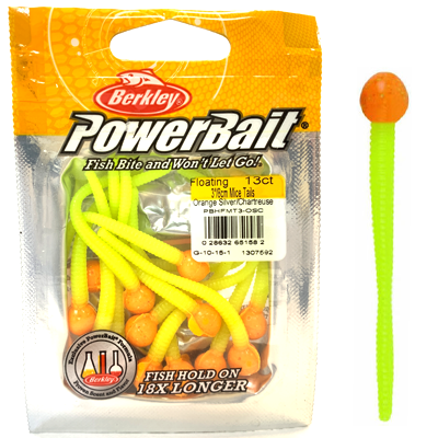 Силиконовая приманка Berkley PowerBait Mice Tail Orange Silver/Chartreuse G-10-15-1 Силиконовая приманка Berkley PowerBait Mice Tail Orange Silver/Chartreuse G-10-15-1