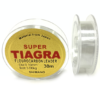 Леска OMAKS Super Tiagra Fluorocarbon Leader 0.10мм 30м Леска OMAKS Super Tiagra Fluorocarbon Leader 0.10мм 30м