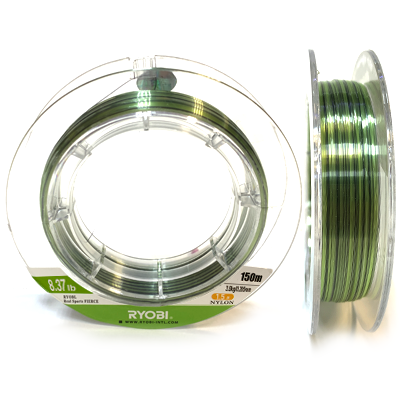 Леска RYOBI Nitlon Fierce Nylon 0.205мм 150м camo green Леска RYOBI Nitlon Fierce Nylon 0.205мм 150м camo green