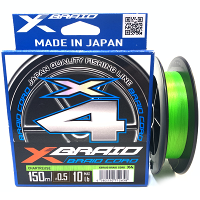 Плетёный шнур YGK X-braid Braid Cord X4 Llight Green #0.5|0.121мм 150м Плетёный шнур YGK X-braid Braid Cord X4 Llight Green #0.5|0.121мм 150м