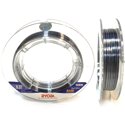 Леска RYOBI Nitlon Fierce Nylon 0.205мм 150м grey Леска RYOBI Nitlon Fierce Nylon 0.205мм 150м grey
