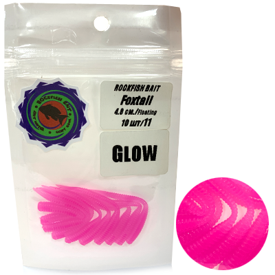 Силиконовая приманка Rockfish Bait Foxtall 4.8cm/11 Glow Силиконовая приманка Rockfish Bait Foxtall 4.8cm/11 Glow