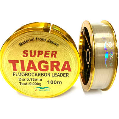 Леска OMAKS Super Tiagra Fluorocarbon Leader 0.18мм 100м Леска OMAKS Super Tiagra Fluorocarbon Leader 0.18мм 100м