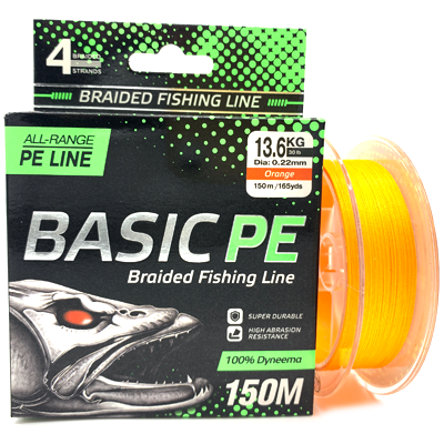 Плетёный шнур SELECT Basic PE Orange 0.22мм 150м Плетёный шнур SELECT Basic PE Orange 0.22мм 150м