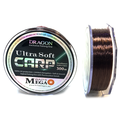 Леска DRAGON Ultra Soft Carp 0.35мм 300м Леска DRAGON Ultra Soft Carp 0.35мм 300м