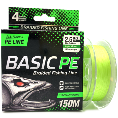 Плетёный шнур SELECT Basic PE Light Green 0.04мм 150м