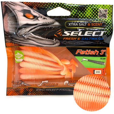 Силиконовая приманка SELECT Fetish 3" цвет 209