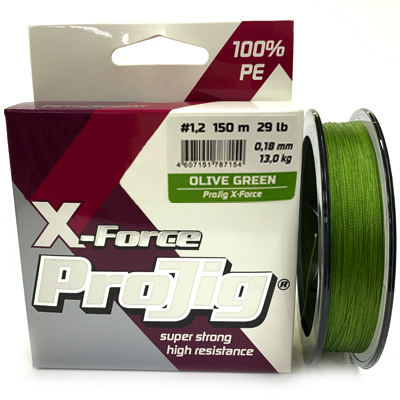 Плетёный шнур PETROKANAT ProJig X-Force 0.18мм 150м Плетёный шнур PETROKANAT ProJig X-Force 0.18мм 150м