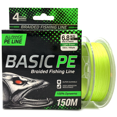 Плетёный шнур SELECT Basic PE Light Green 0.14мм 150м