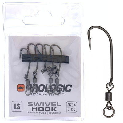 Крюк с вертлюгом Prologic Swivel Hook LS #4 Крюк с вертлюгом Prologic Swivel Hook LS #4