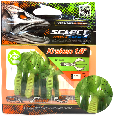 Силиконовая приманка SELECT Kraken 1.8" цвет 203