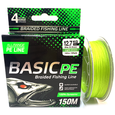 Плетёный шнур SELECT Basic PE Light Green 0.20мм 150м