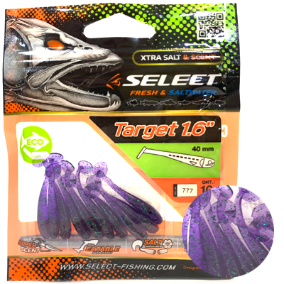 Силиконовая приманка SELECT Target 1.6" цвет 777