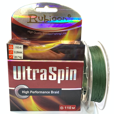 Плетёный шнур RUBICON Ultra Spin Braid Green 0.28мм 110м