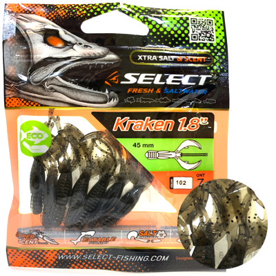 Силиконовая приманка SELECT Kraken 1.8" цвет 102