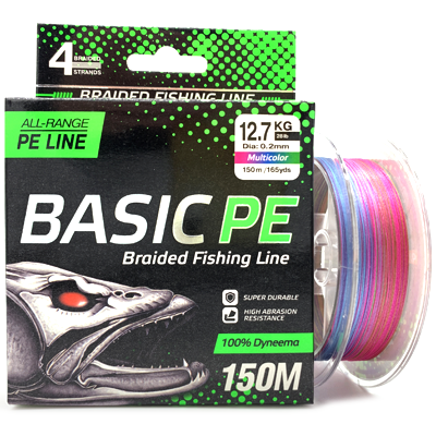 Плетёный шнур SELECT Basic PE Multicolor 0.20мм 150м Плетёный шнур SELECT Basic PE Multicolor 0.20мм 150м